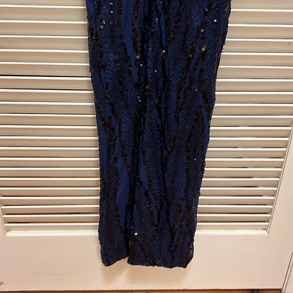 Missord Sequined Gown, Long Sleeves in Navy, Size Small, GUC - Picture 16 of 17
